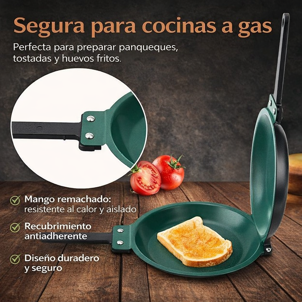 DoubleCook🥞 ¡Voltea y cocina sin que nada se pegue!