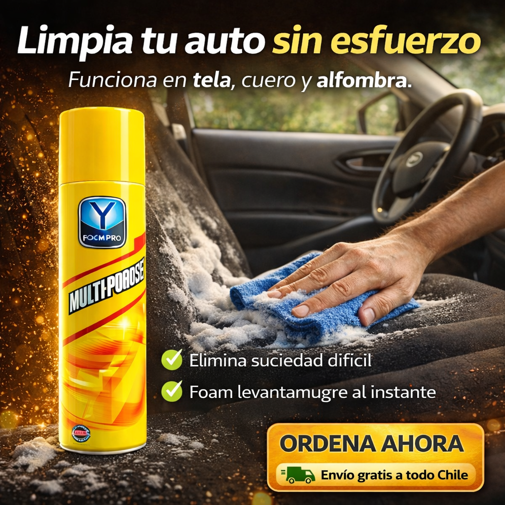 FoamPro 🚿 ¡Tu tapiz limpio en minutos, sin esfuerzo!