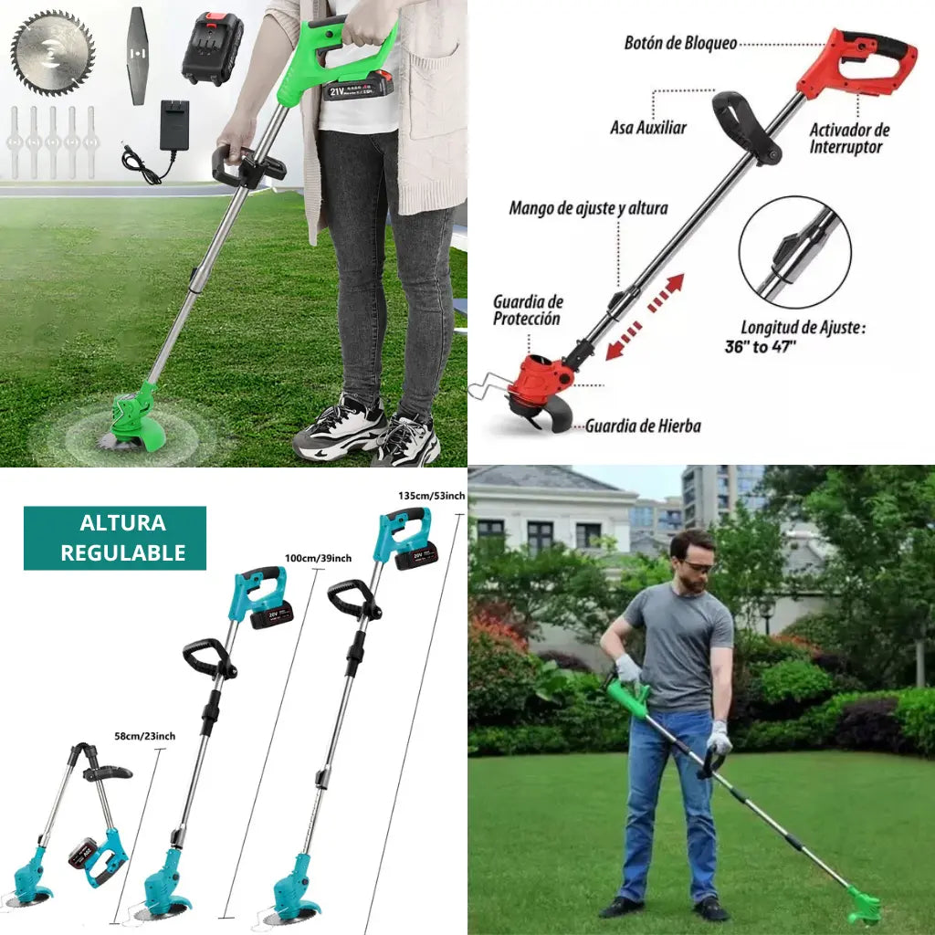 GrassPro X + Accesorios - ¡Limpia Tu Jardín Rápido!