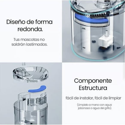 🐱💧 Fuente de Agua AquaMichi – Hidratación Pura para tu Gato 🐾