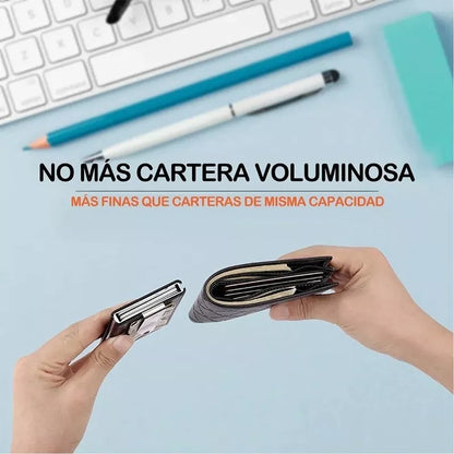 🔒 💳Billetera Porta Tarjetas con Protección RFID 💵🔒