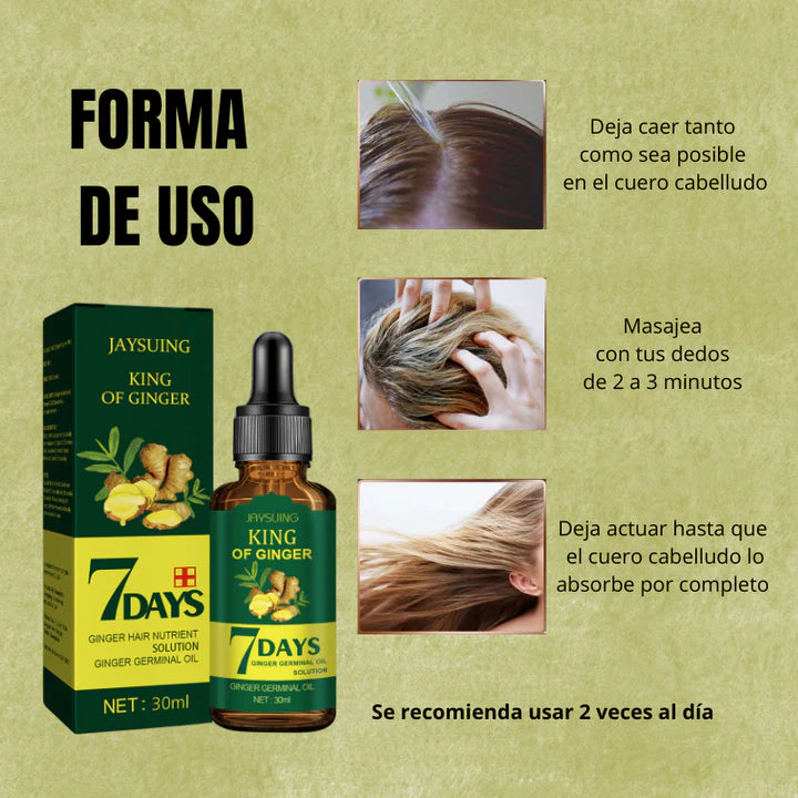 Elixir Capilar 7DAYS🔥🌿 ¡Despídete de la caída, dale vida nueva a tu cabello!