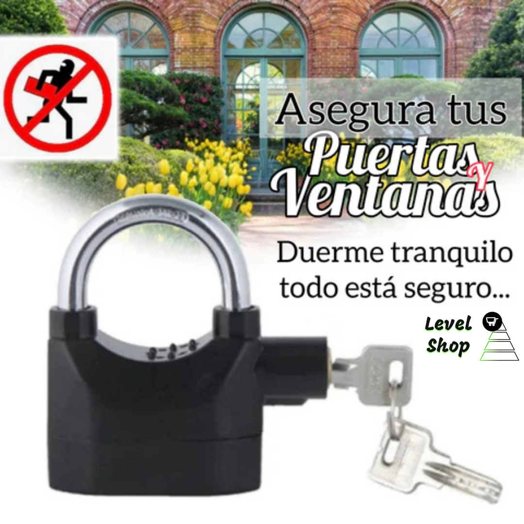 Candado AlarmaSecure 🔒🚨 ¡Protege lo tuyo y duerme tranquilo!