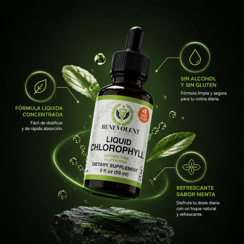 Clorofila Benevolent – ¡Purifica tu cuerpo y neutraliza los olores!