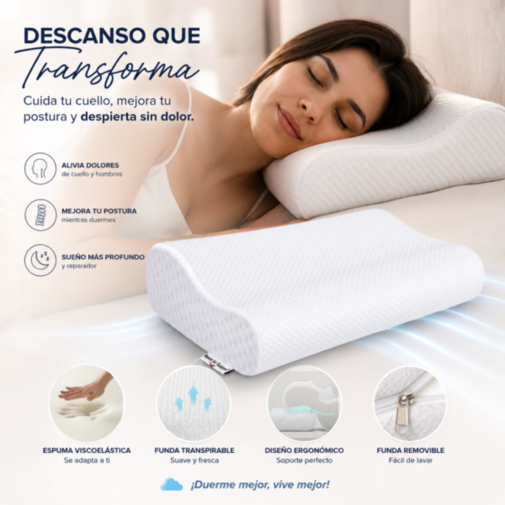 PosturaPlus - ¡Cuello alineado, sueño reparador!