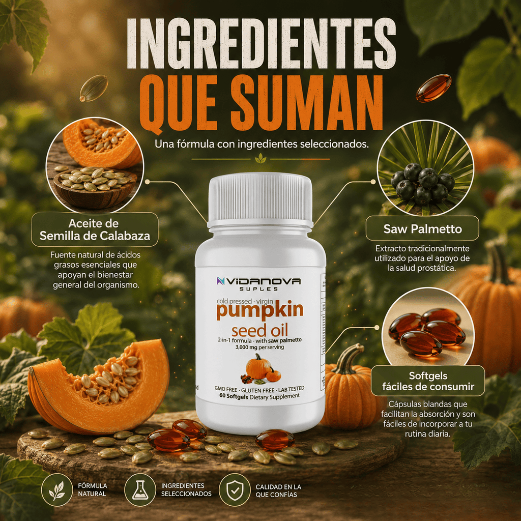 Pumpkin - ¡Cuida tu corazón y tu próstata!
