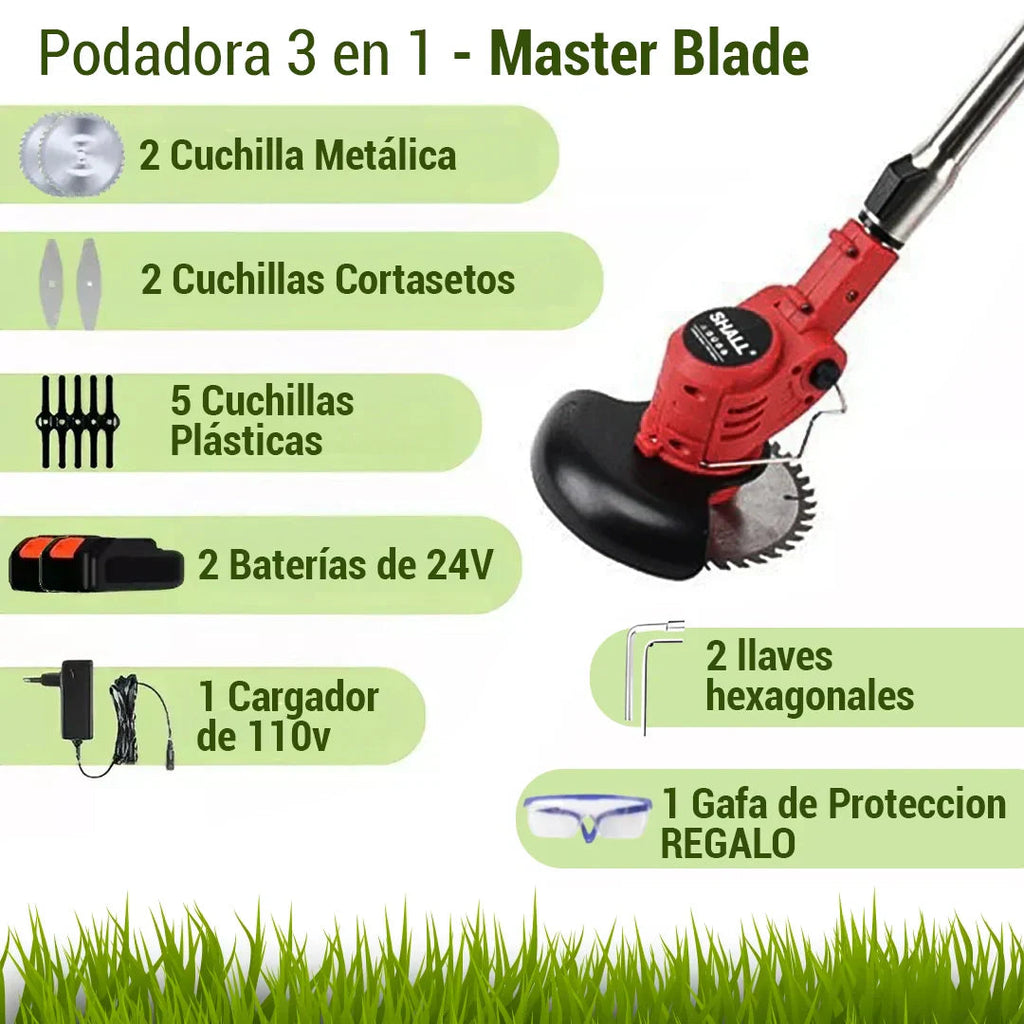 GrassPro X + Accesorios - ¡Limpia Tu Jardín Rápido!
