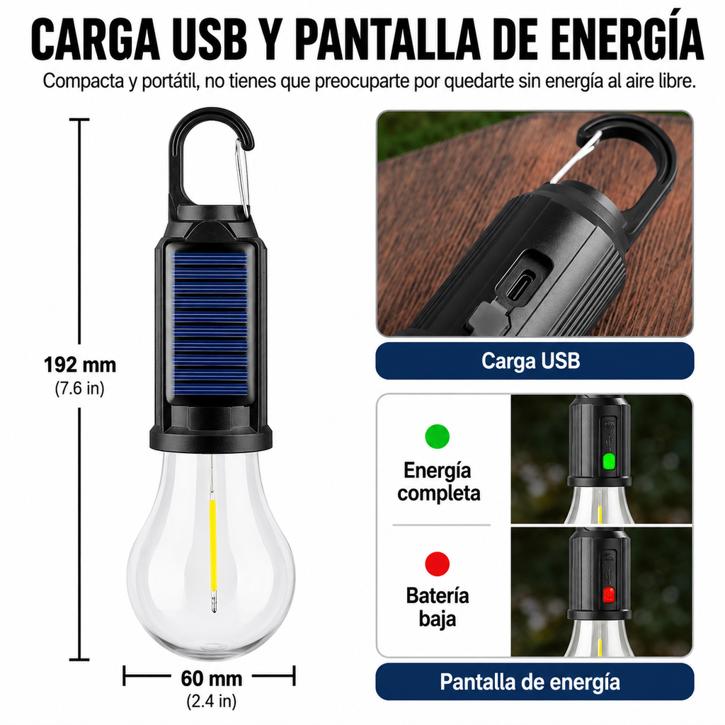 SunBeam 2X1 - ¡Luz lista donde vayas!