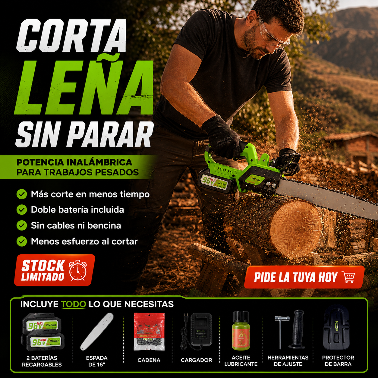 BladeMax Pro - ¡Poda y Corta Sin Pausas!