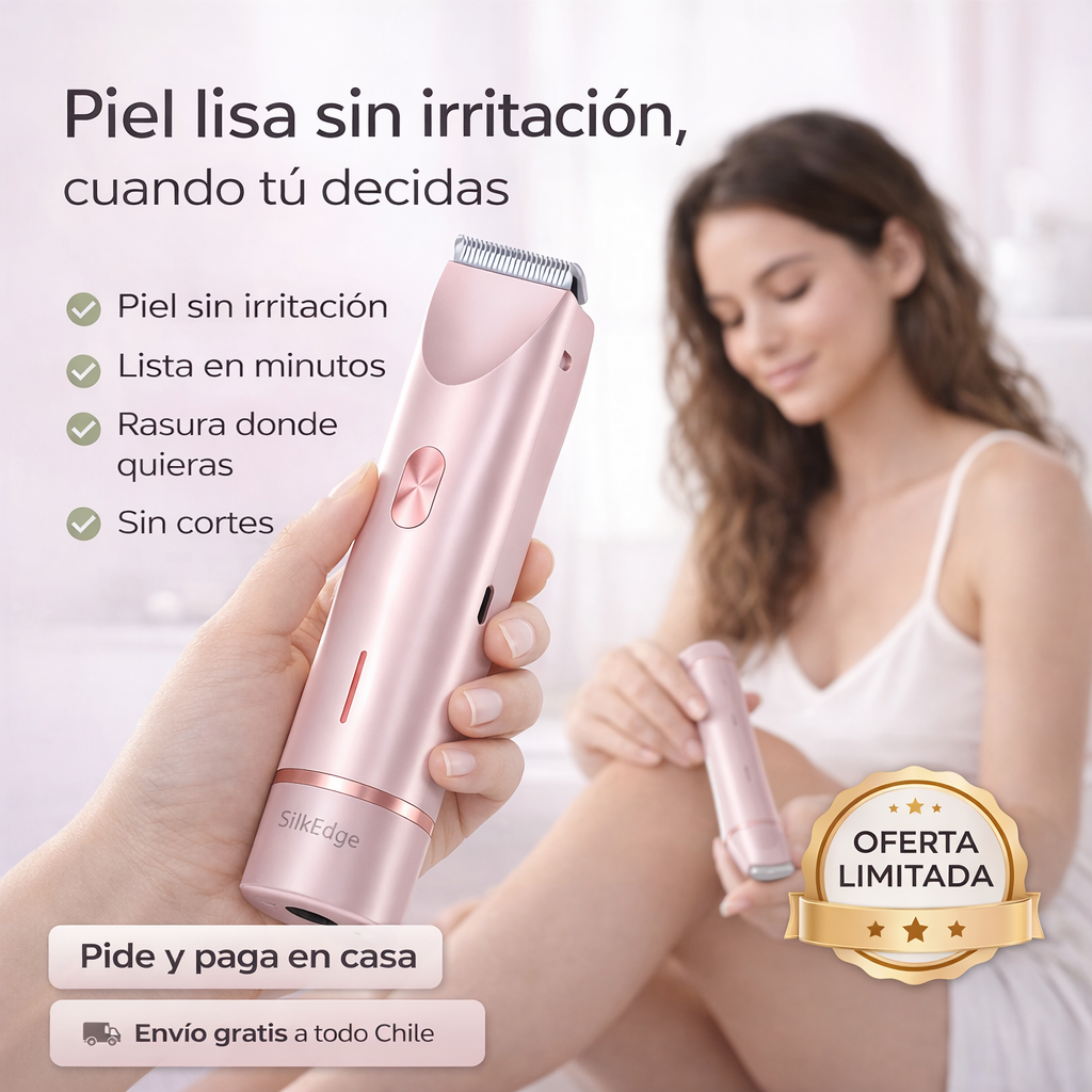 SilkEdge💃 ¡Elimina el vello sin irritar tu piel!