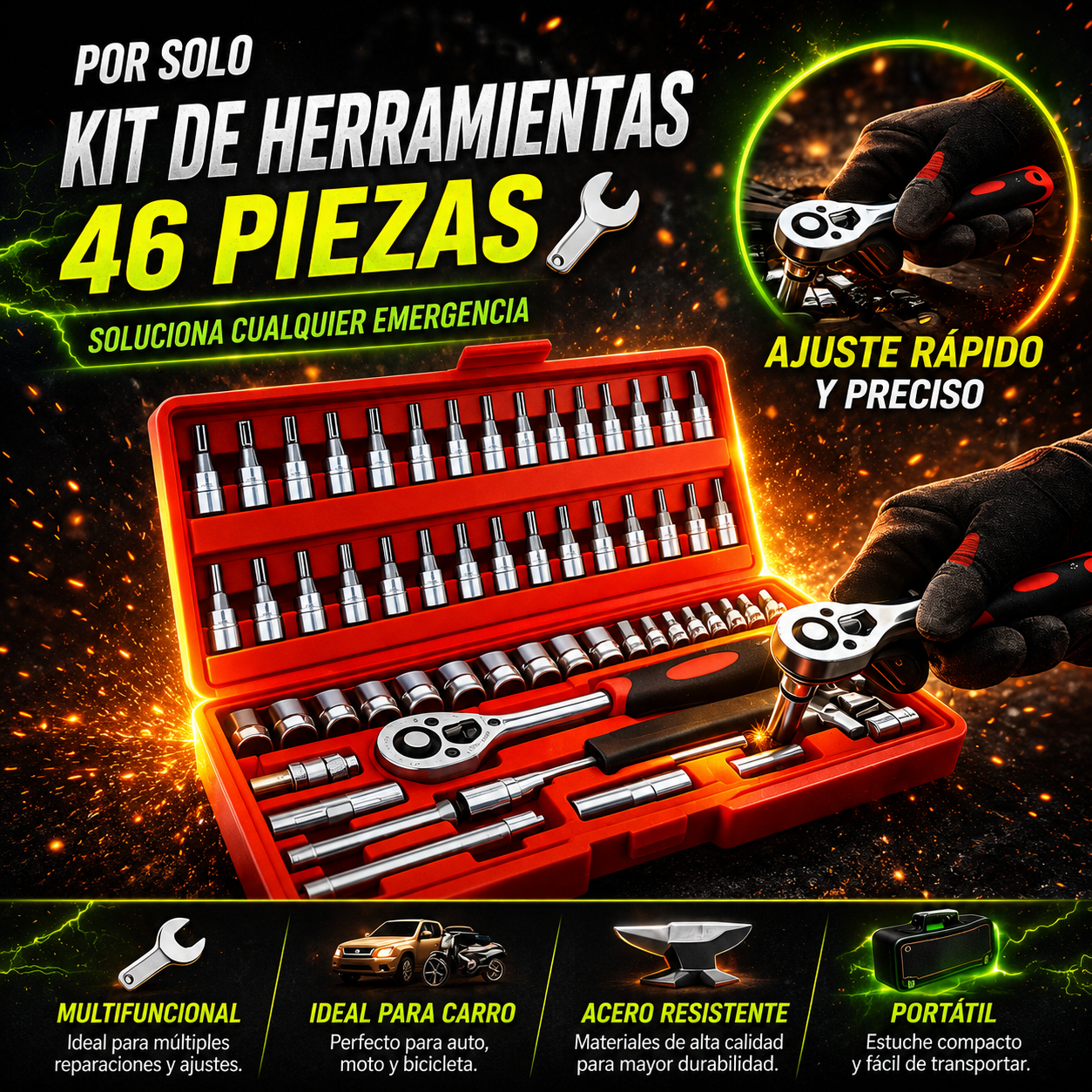 ToolMaster 46 - ¡Listo para cada reparación!