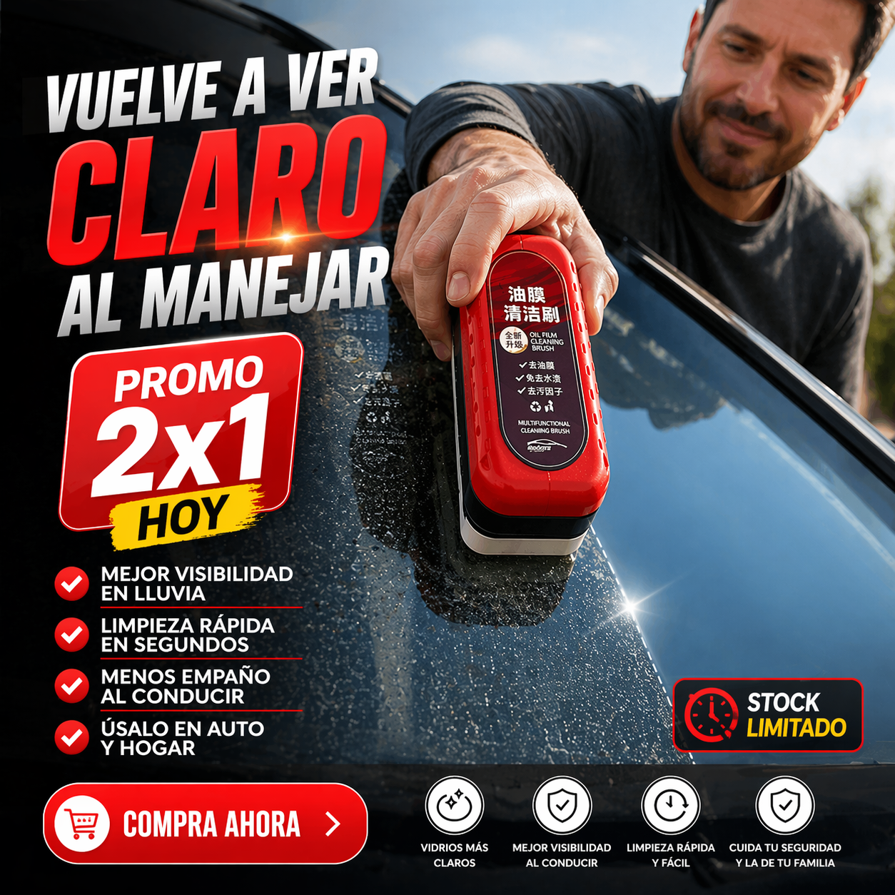 RainClear Kit - ¡Menos empaño al conducir!