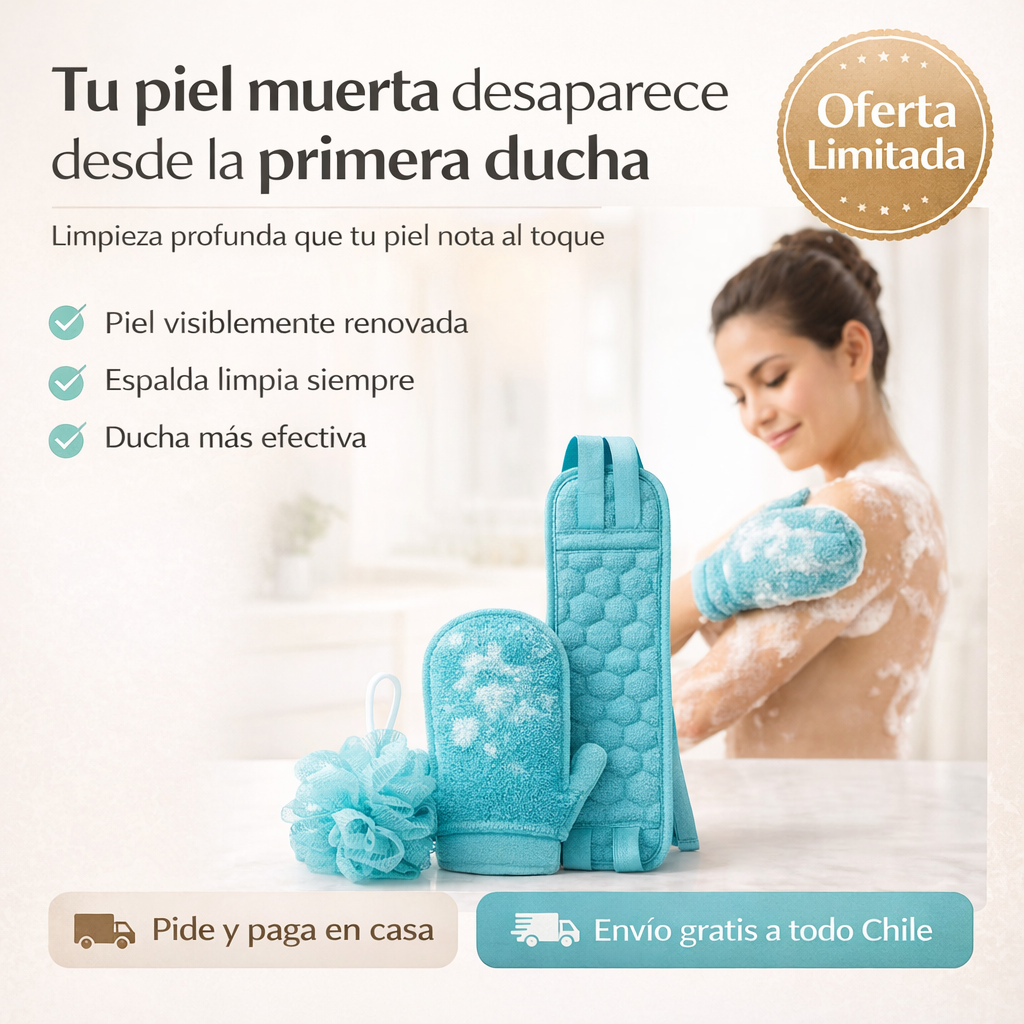 DermaScrub🛀 ¡El set que deja tu cuerpo como recién salido del spa!