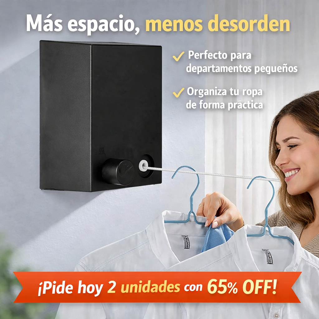 HomeLine Slim 🌫🏡 ¡La forma inteligente de secar en espacios reducidos!