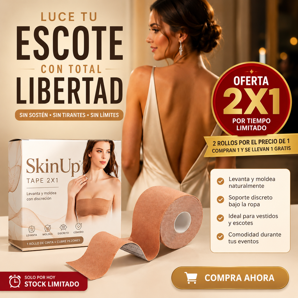 SkinUp Tape 2X1 - ¡Levanta y moldea con discreción!