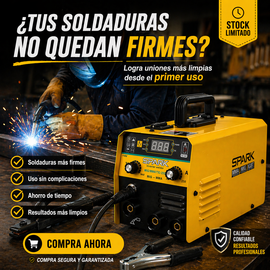 VoltArc 250 - ¡Soldadura precisa y estable!