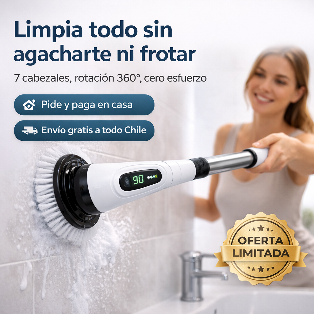 CleanPro 360 💦💨 ¡Limpia todo tu hogar sin agacharte ni frotar!