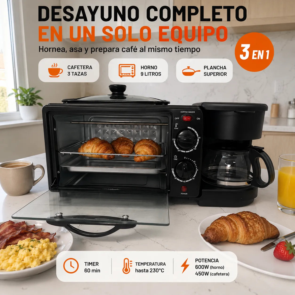 BreakfastPro - ¡Cocina Todo al Mismo Tiempo!