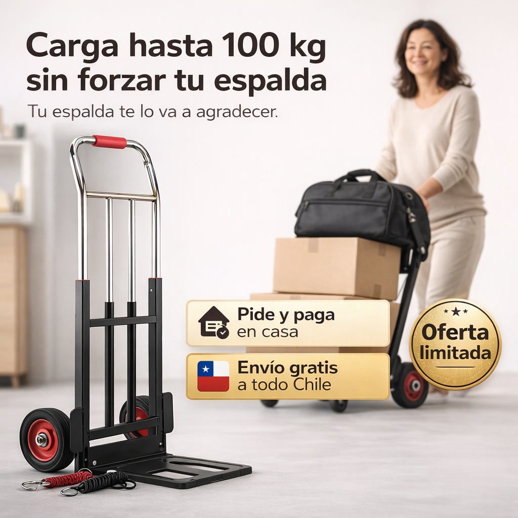 EasyRoll🚛 ¡Carga hasta 100 kg sin forzar tu espalda!