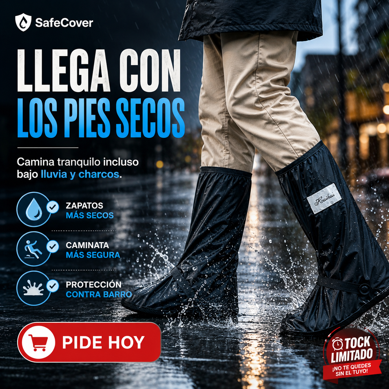 SafeCover - ¡Camina Seguro Bajo La Lluvia!