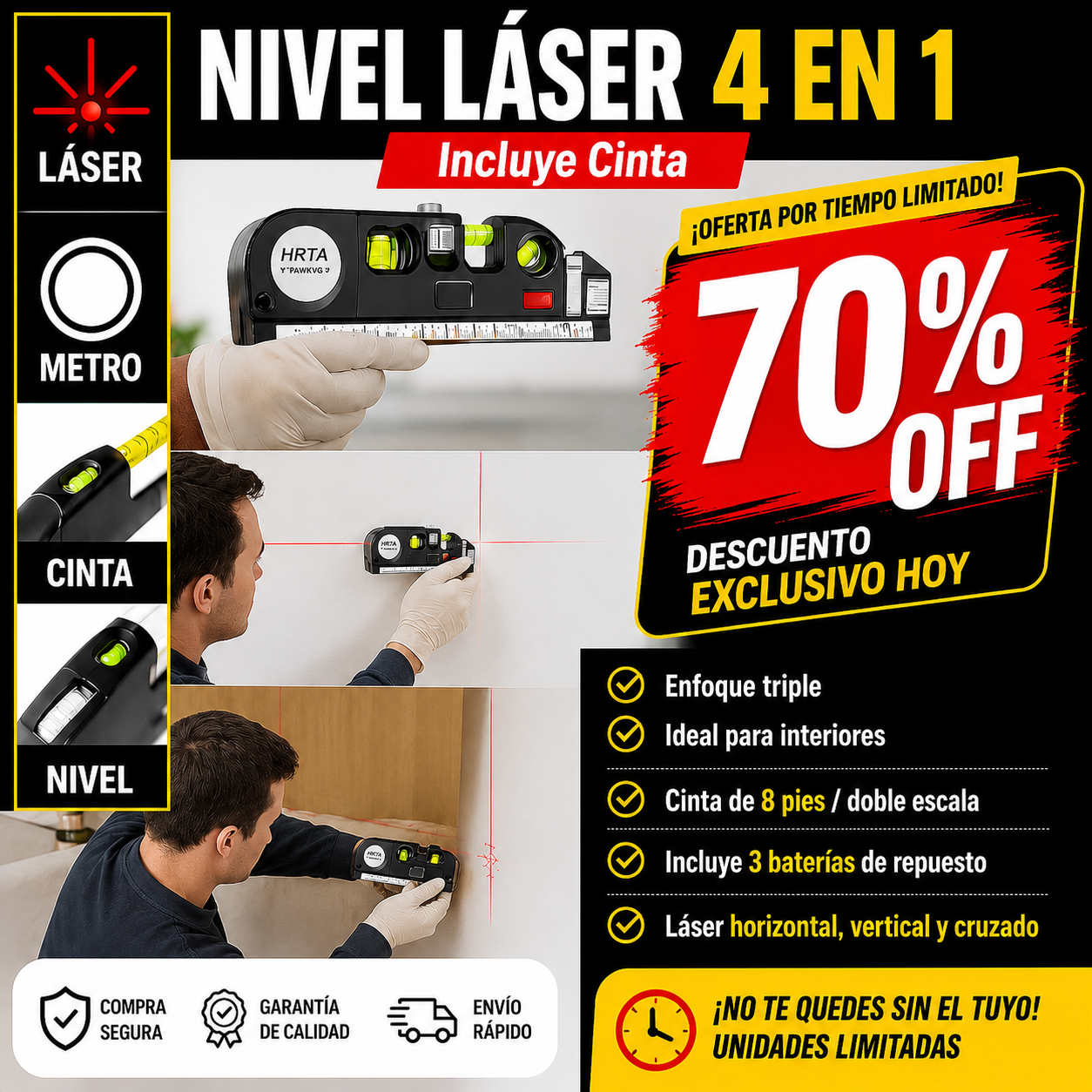 NivelMax Pro - ¡Mide y Alinea con Precisión!