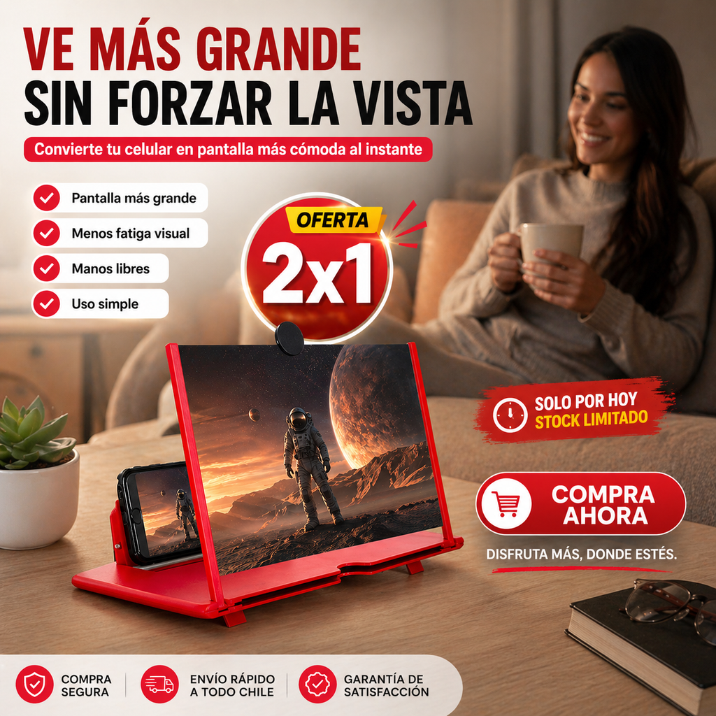 MaxiDisplay HD X2 - ¡Más tamaño, menos cansancio visual!