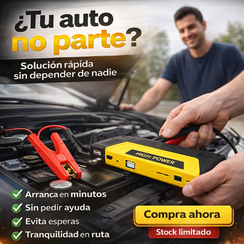 AutoRescue Max ⚡ ¡Arranca tu auto sin ayuda!