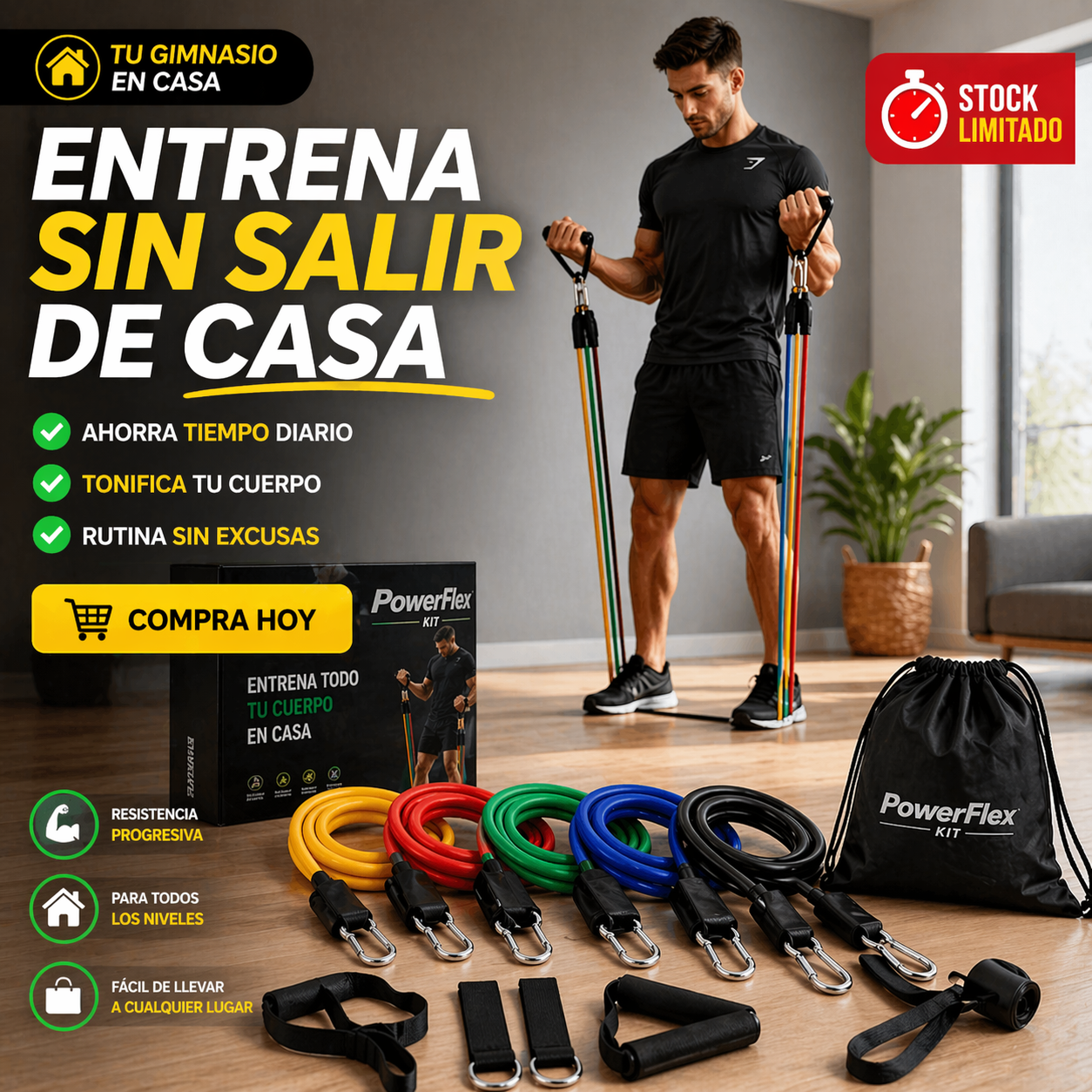 PowerFlex Kit 🏋 ¡Entrena todo tu cuerpo en casa!