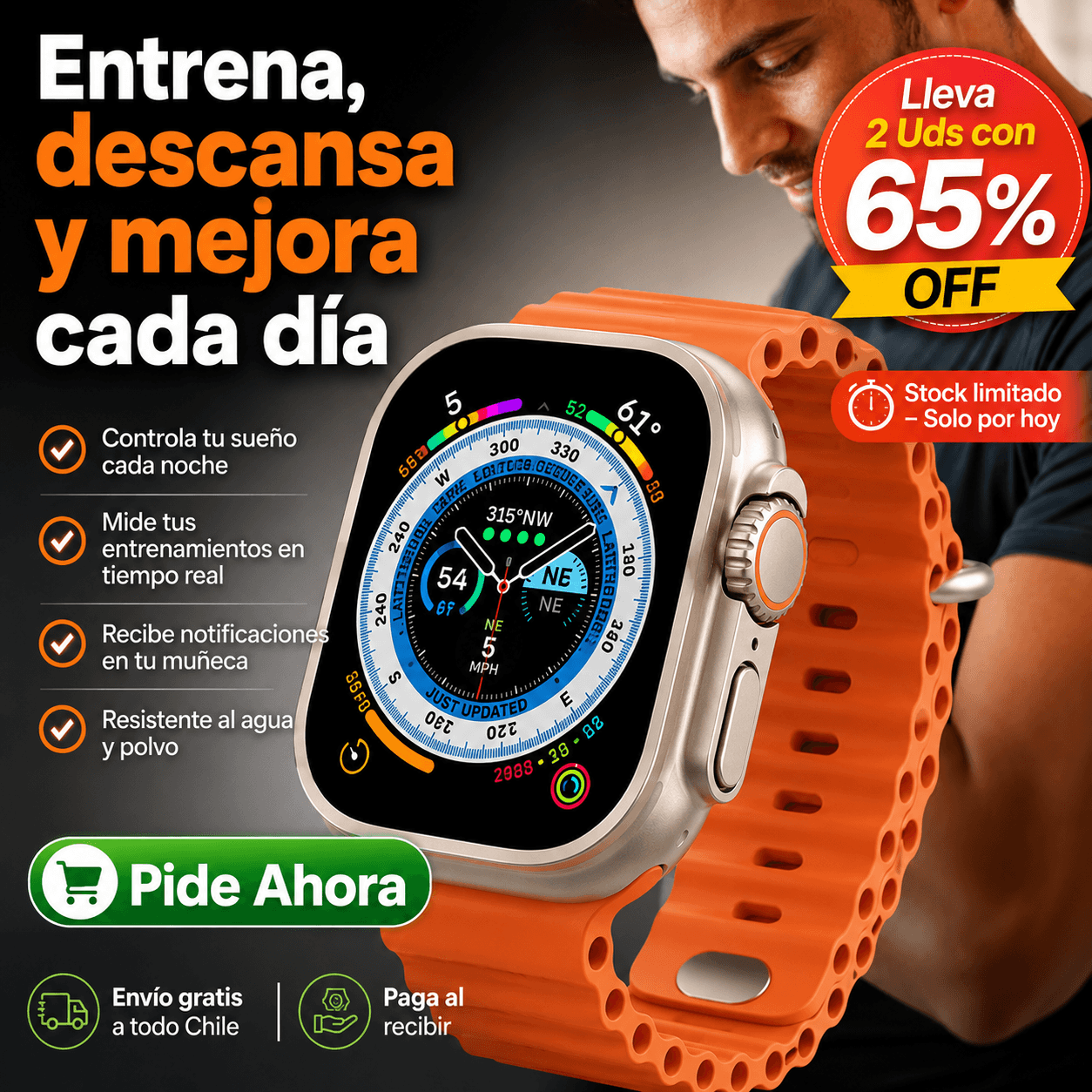 Smartwatch 8 Ultra - ¡Entrena, descansa y mejora cada día!