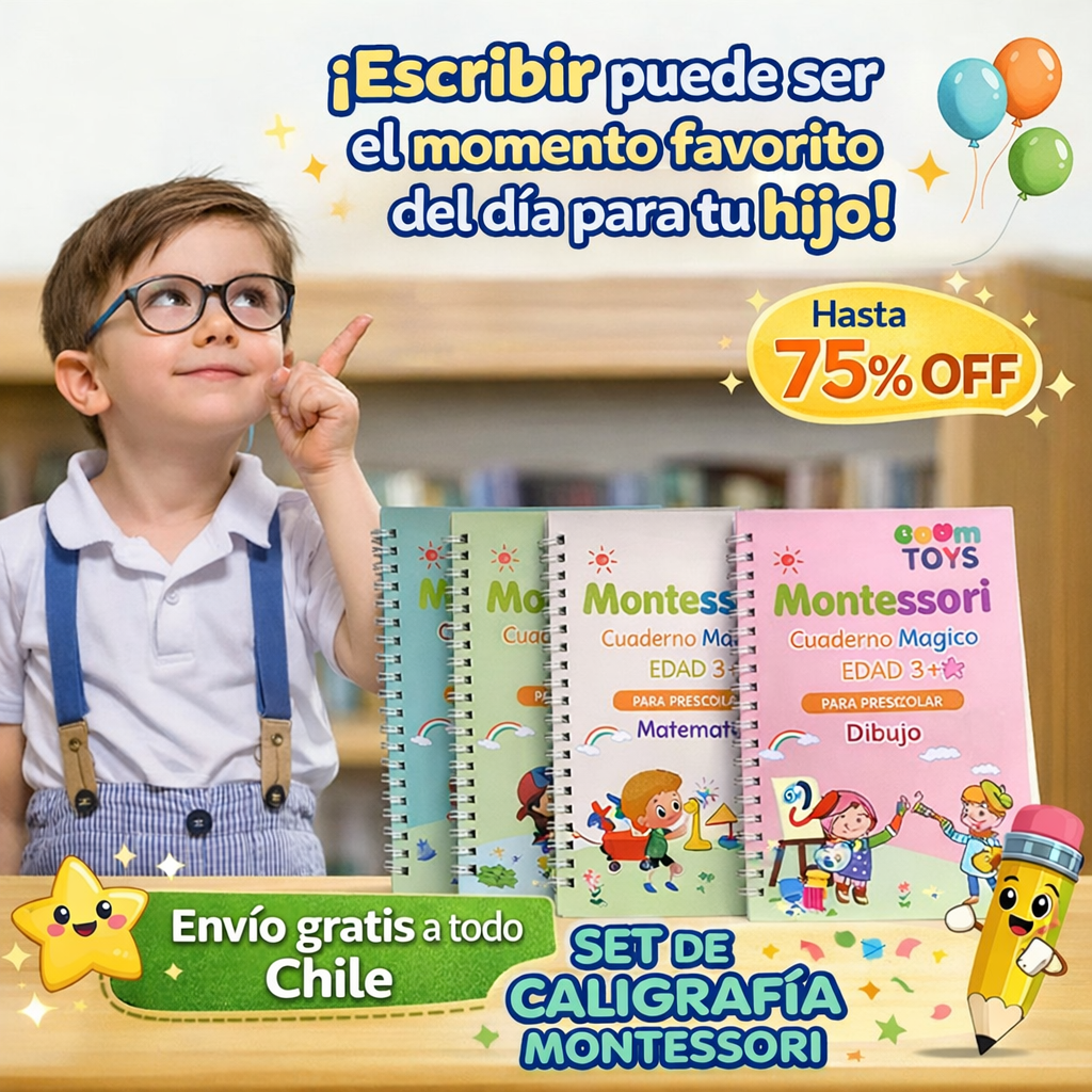 Set LetraMágica ✍🙌 ¡Mejora la letra de los niños jugando y aprendiendo!