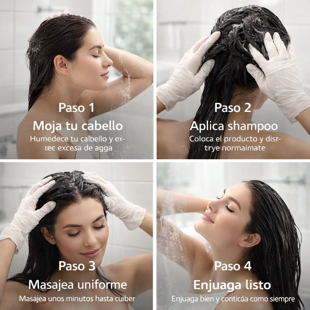 RootClean Color🖤🚿 ¡Cubre canas mientras lavas!