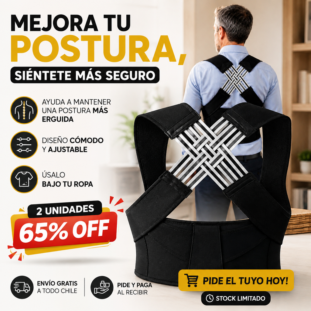 PosturaMax – ¡Corrige tu espalda y camina más firme!