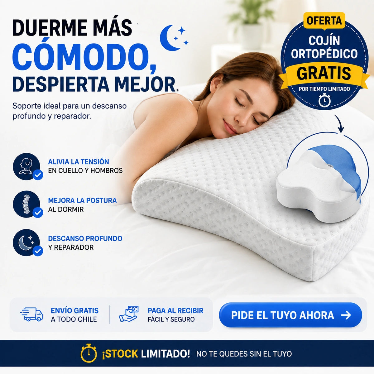 PosturaPlus - ¡Cuello alineado, sueño reparador!