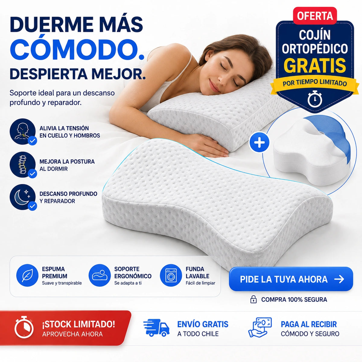 PosturaPlus - ¡Cuello alineado, sueño reparador!