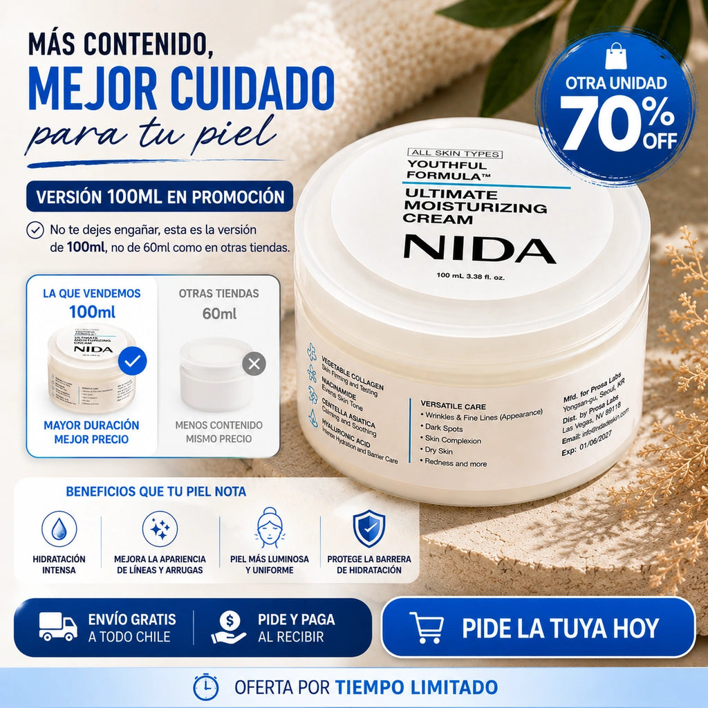 Nida Renove - ¡Hidratación profunda que suaviza arrugas visibles!