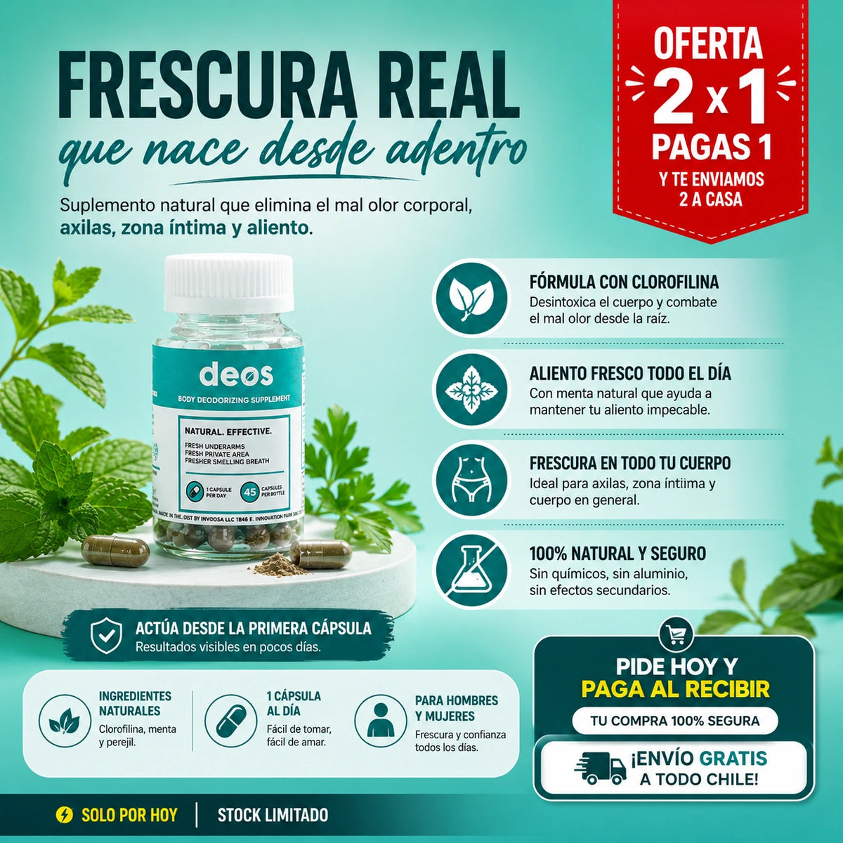 DEOS Fresh - !Elimina el mal olor y te mantiene limpio!
