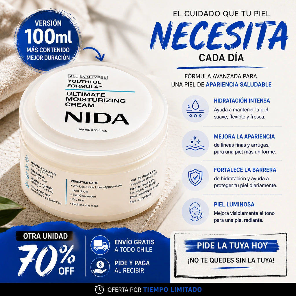 Nida Renove - ¡Hidratación profunda que suaviza arrugas visibles!